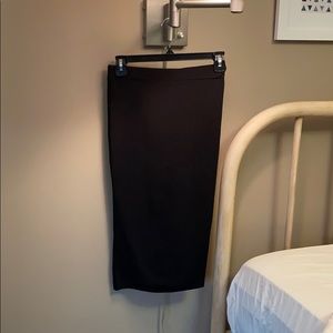 Black pencil skirt